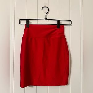 Fashion Nova Red Mini Skirt